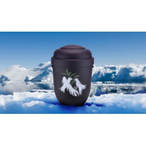 Biodegradable Cremation Ashes Funeral Urn / Casket - DOVES OF PEACE